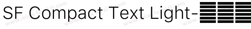 SF Compact Text Light字体转换